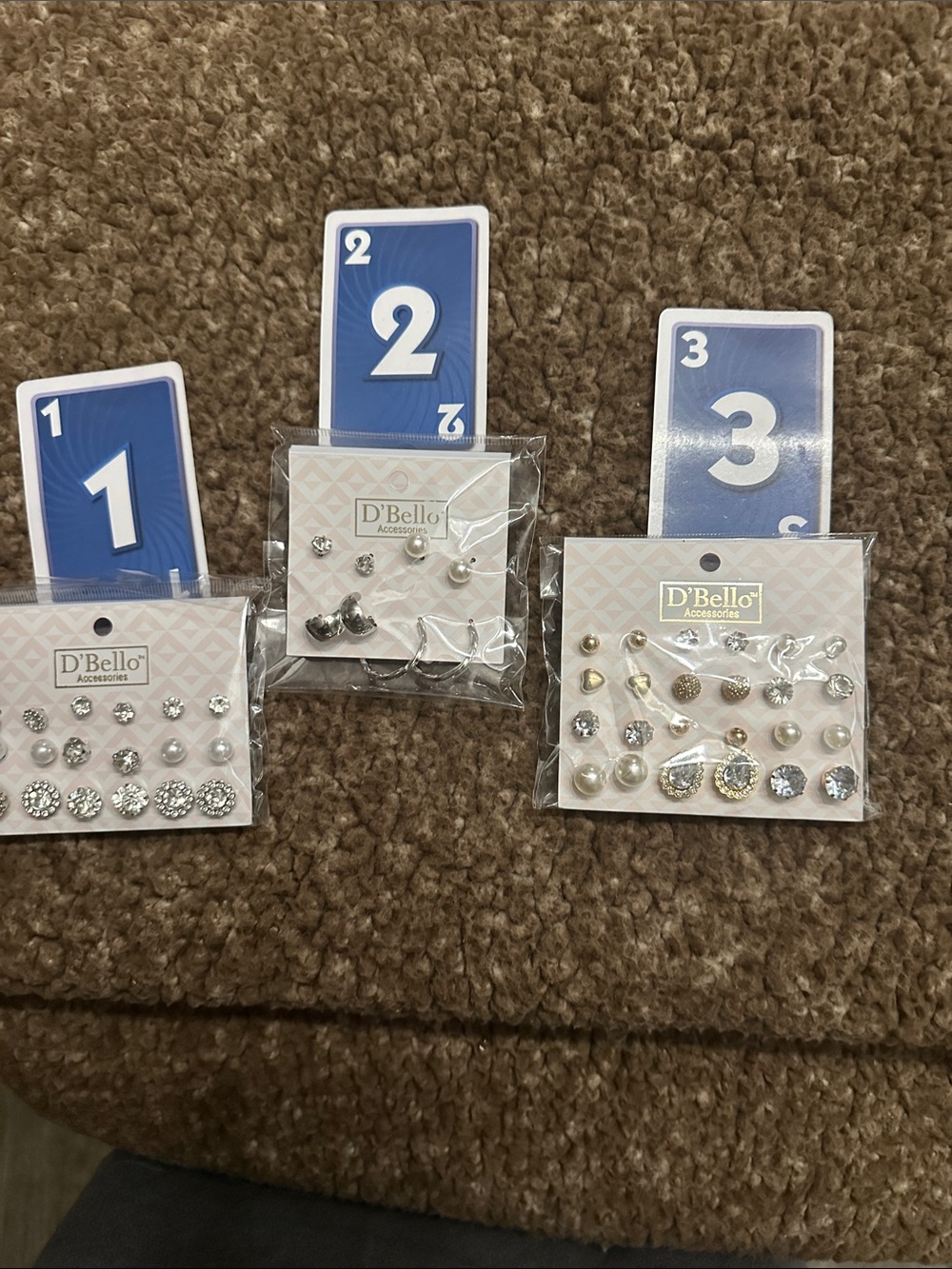 Silver\Gold  Tone & Pearl Earring Set - pick one